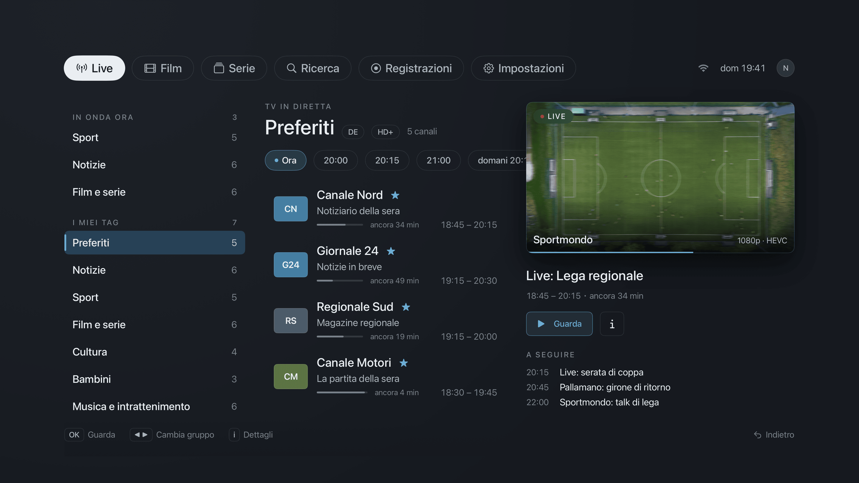 Neverlag su Apple TV: un canale in diretta con la guida TV