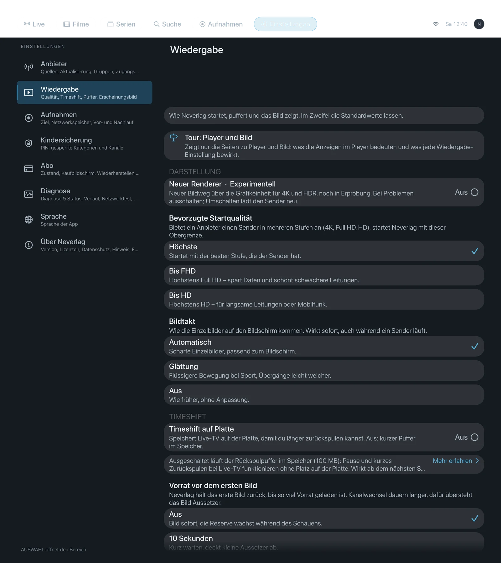 Bildschirmfoto einstellungen appletv 02 playback