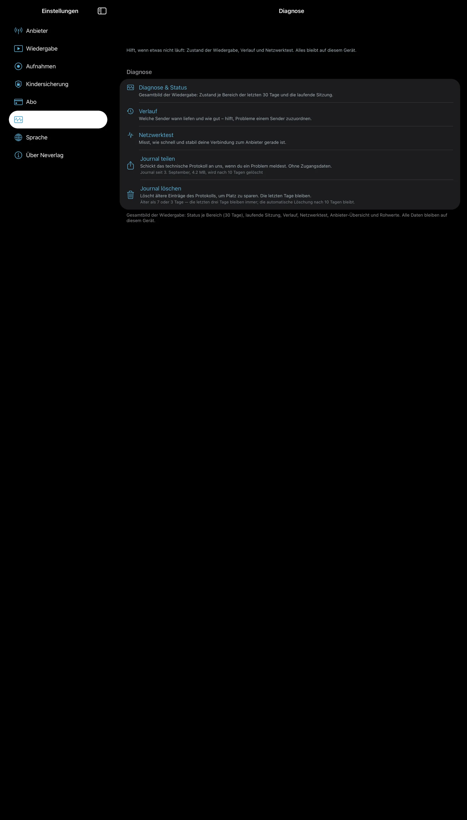 Bildschirmfoto einstellungen ipad 06 diagnostics
