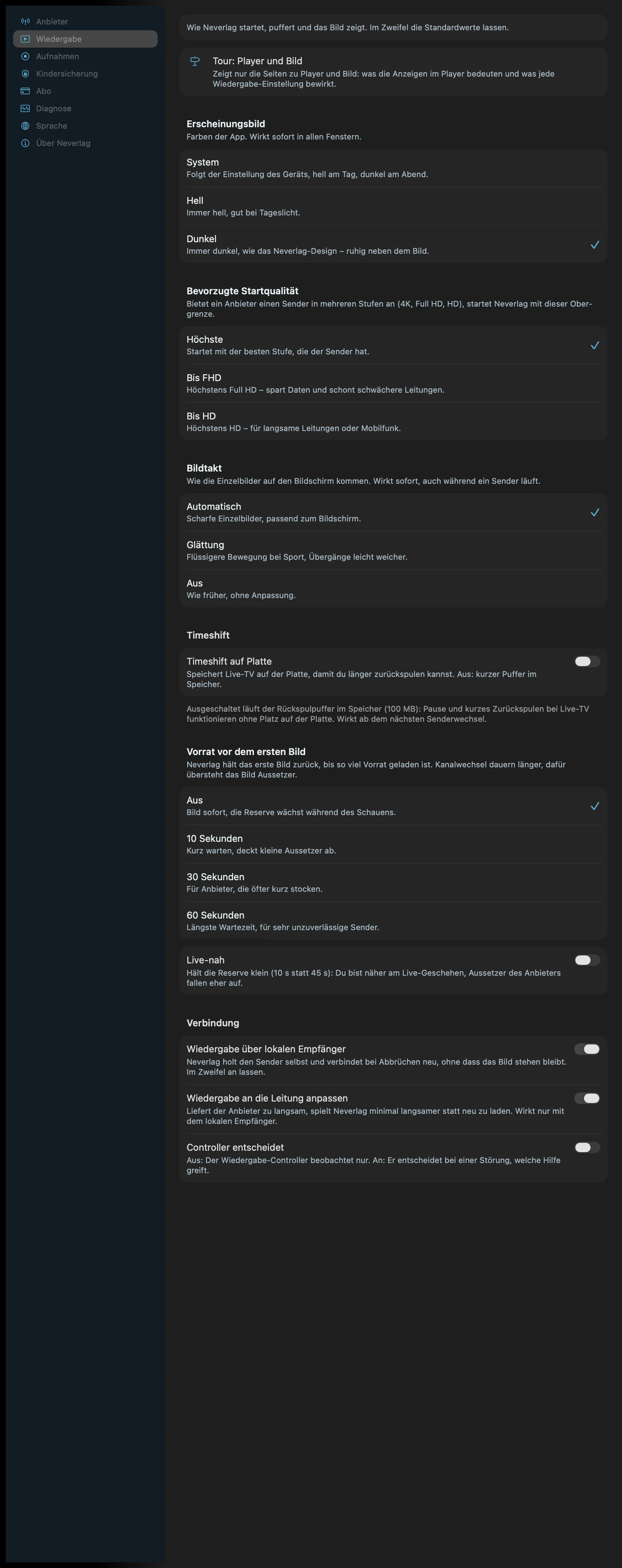 Wiedergabe (Mac)