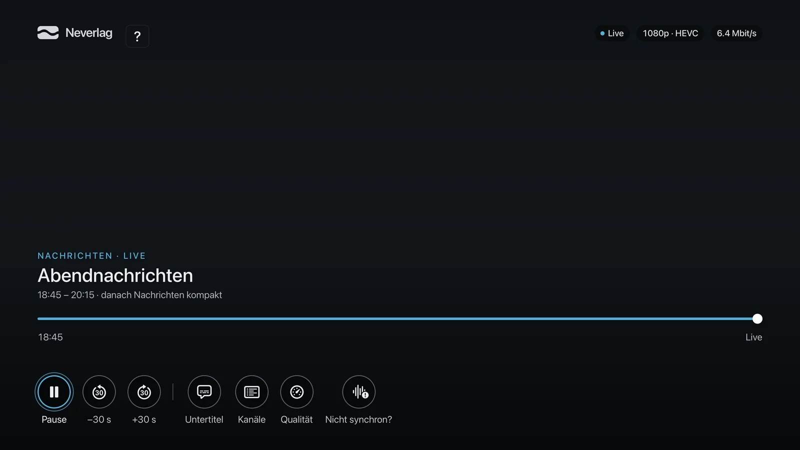 Player-Bedienung (Apple TV)