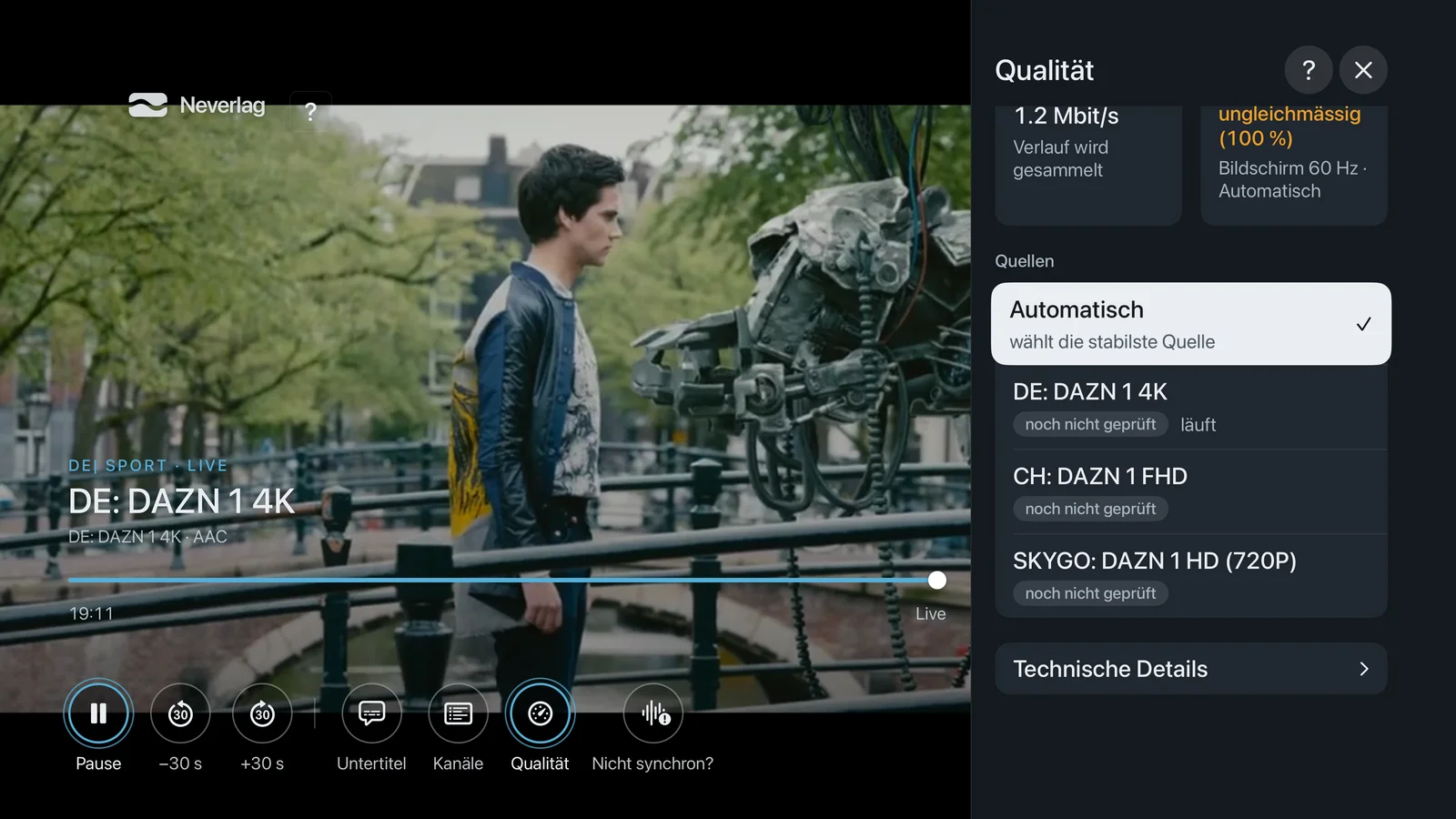 Bildschirmfoto qualitaet appletv